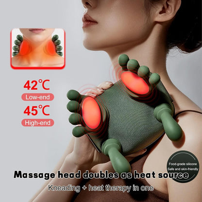 Bionic Heated Massager, Wireless Portable  Neck and Back Massager..