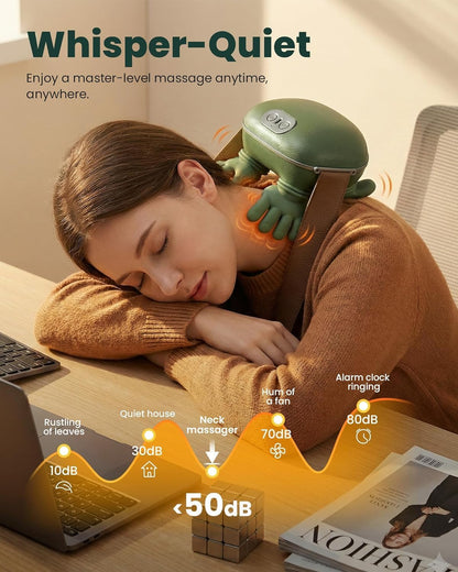 Bionic Heated Massager, Wireless Portable  Neck and Back Massager..