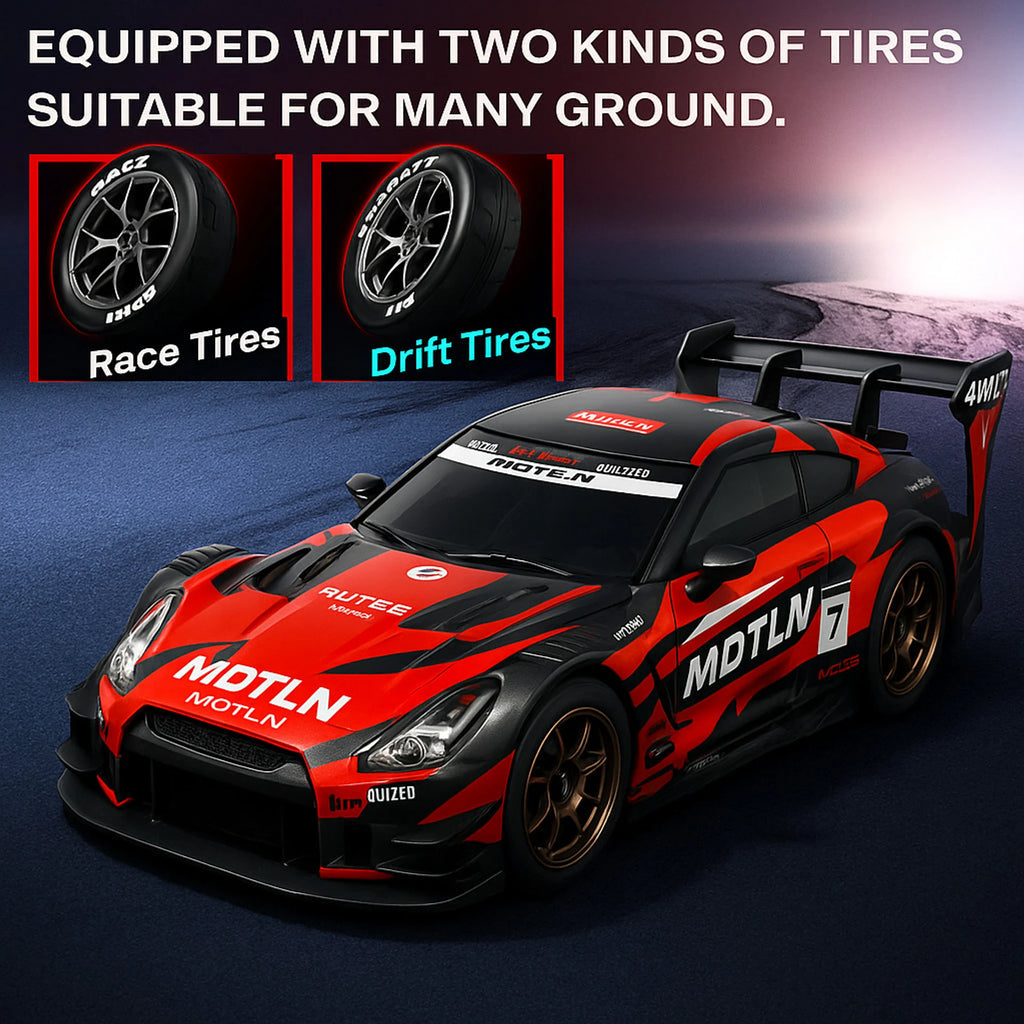 1:16 Scale 4WD RC Drift Racing Car – High-Speed Remote Control Car with Race & Drift Tires