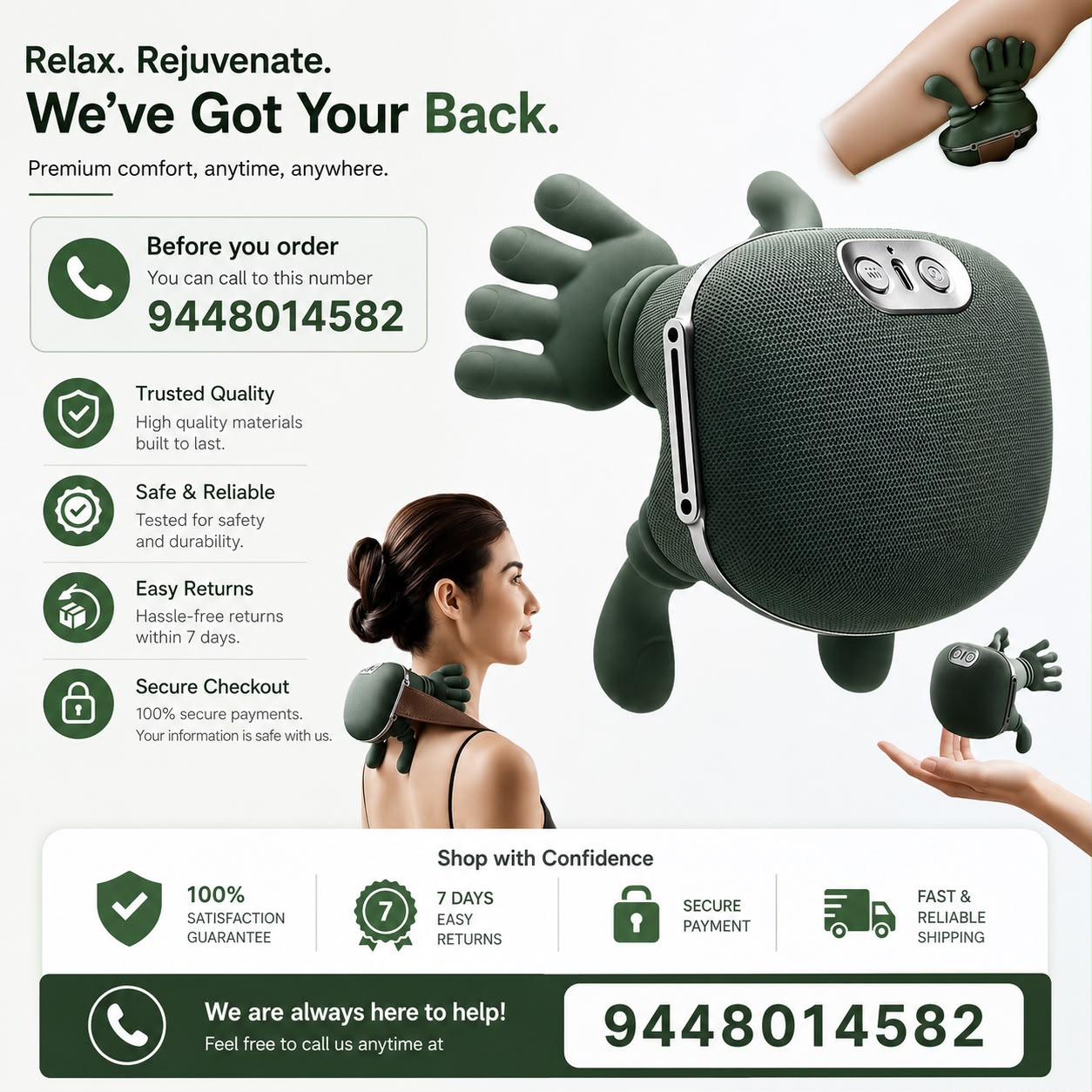 Smart Handheld Neck & Body Massager