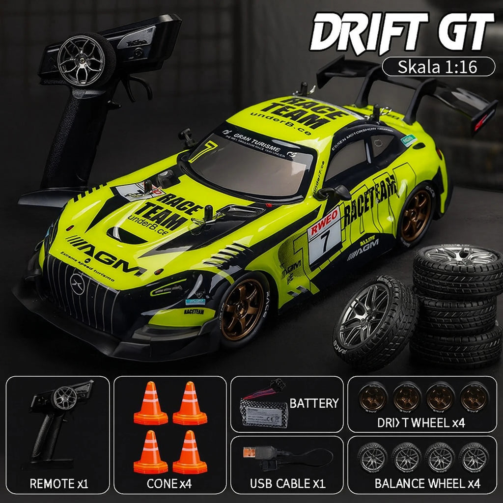 1:16 Scale 4WD Drift RC Car – High-Speed Racing Car with Proportional Steering & Throttle