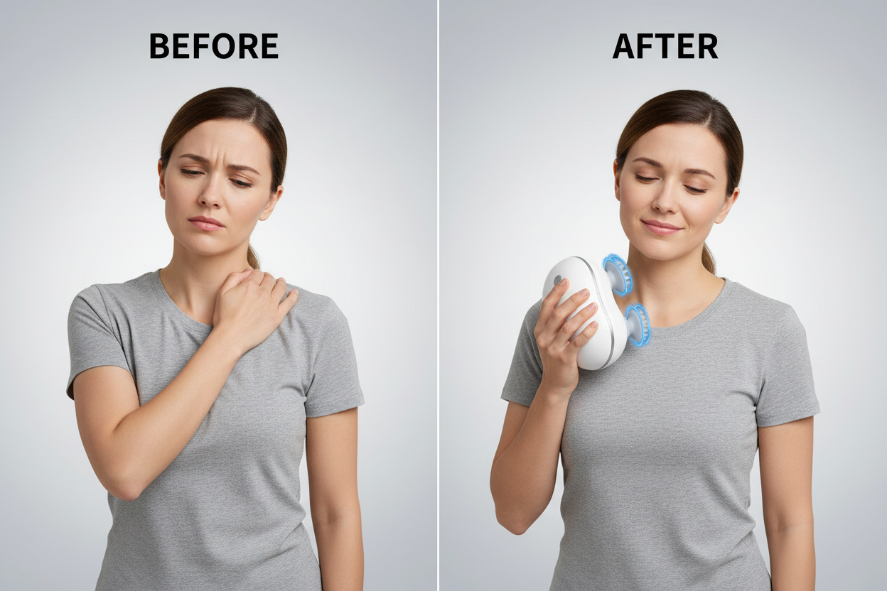Before and after pain relief comparison